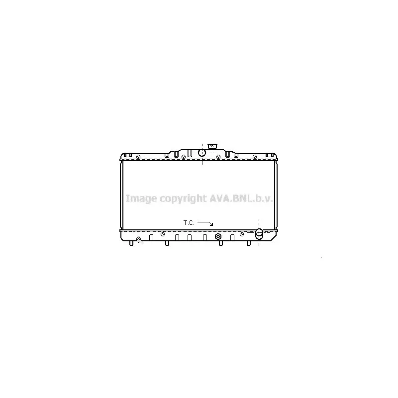 Radiateur, refroidissement du moteur AVA QUALITY COOLING TO2030