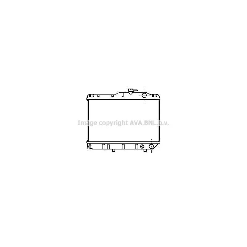 Radiateur, refroidissement du moteur AVA QUALITY COOLING TO2032