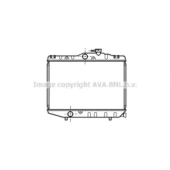 Radiateur, refroidissement du moteur AVA QUALITY COOLING TO2038