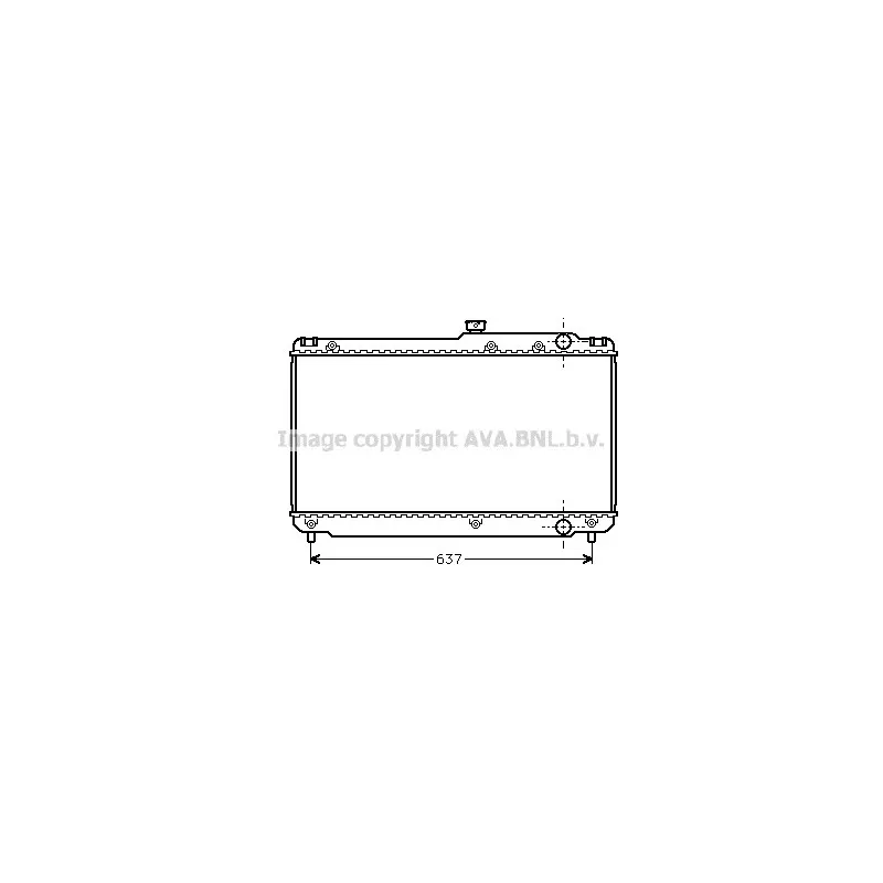 Radiateur, refroidissement du moteur AVA QUALITY COOLING TO2041