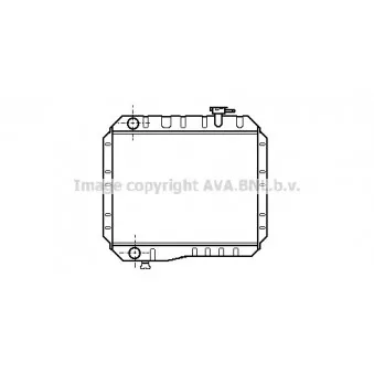 Radiateur, refroidissement du moteur AVA QUALITY COOLING TO2042