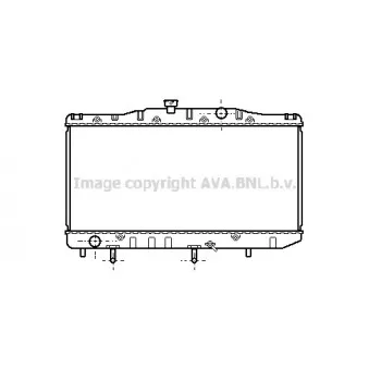 Radiateur, refroidissement du moteur AVA QUALITY COOLING TO2048
