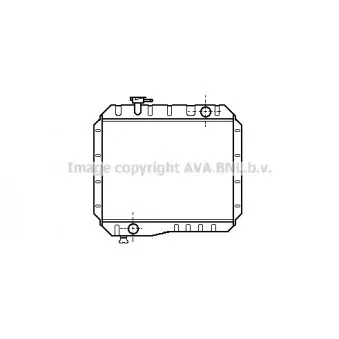 Radiateur, refroidissement du moteur AVA QUALITY COOLING TO2055