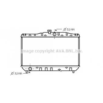 Radiateur, refroidissement du moteur AVA QUALITY COOLING