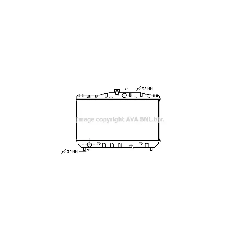 Radiateur, refroidissement du moteur AVA QUALITY COOLING TO2064