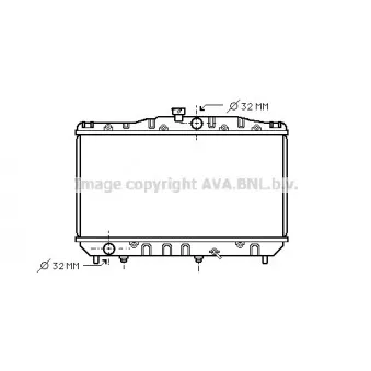Radiateur, refroidissement du moteur AVA QUALITY COOLING
