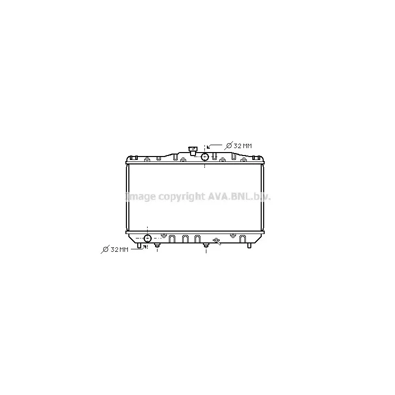 Radiateur, refroidissement du moteur AVA QUALITY COOLING TO2065