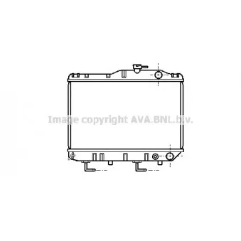 Radiateur, refroidissement du moteur AVA QUALITY COOLING TO2069