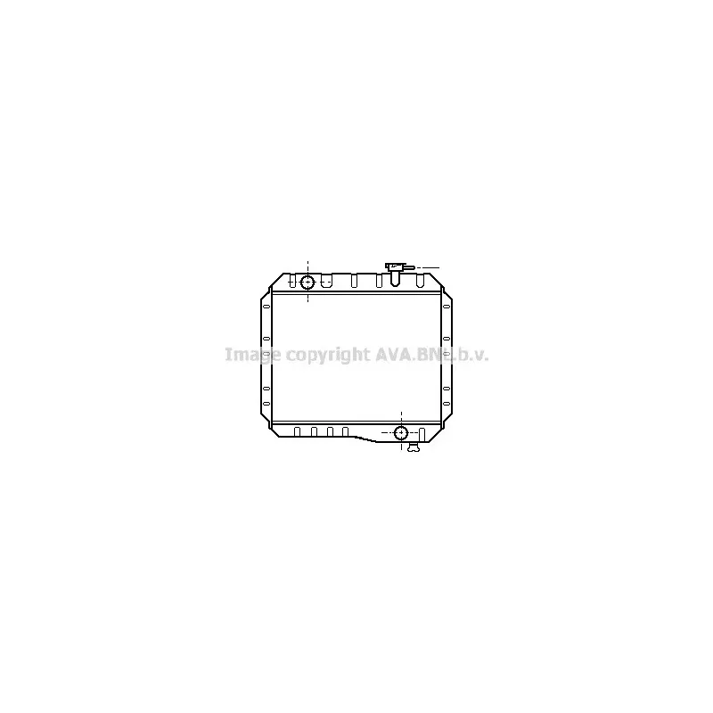 Radiateur, refroidissement du moteur AVA QUALITY COOLING TO2085