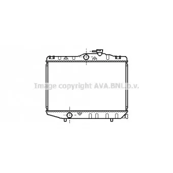 Radiateur, refroidissement du moteur AVA QUALITY COOLING TO2088