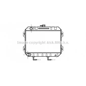 Radiateur, refroidissement du moteur AVA QUALITY COOLING