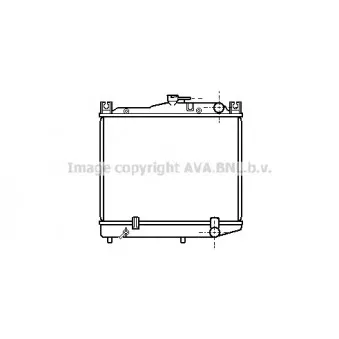 Radiateur, refroidissement du moteur AVA QUALITY COOLING TO2090