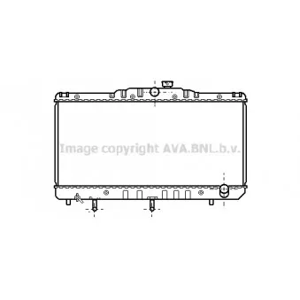 Radiateur, refroidissement du moteur AVA QUALITY COOLING TO2103