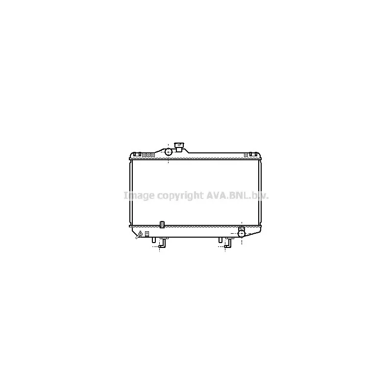 Radiateur, refroidissement du moteur AVA QUALITY COOLING TO2107