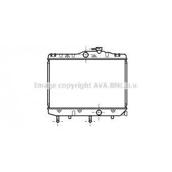 Radiateur, refroidissement du moteur AVA QUALITY COOLING TO2109