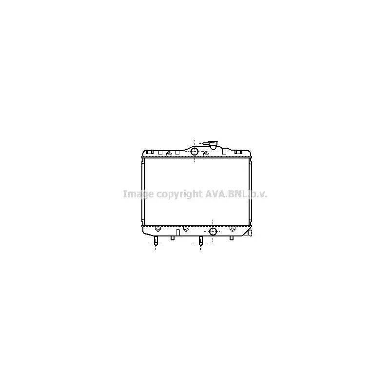 Radiateur, refroidissement du moteur AVA QUALITY COOLING TO2109
