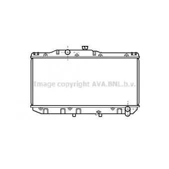 Radiateur, refroidissement du moteur AVA QUALITY COOLING TO2111