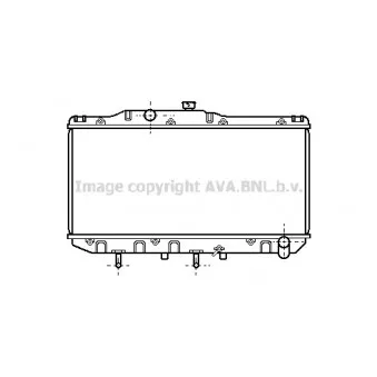 Radiateur, refroidissement du moteur AVA QUALITY COOLING TO2112