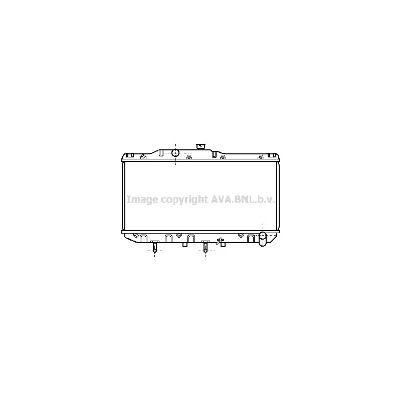 Radiateur, refroidissement du moteur AVA QUALITY COOLING TO2112