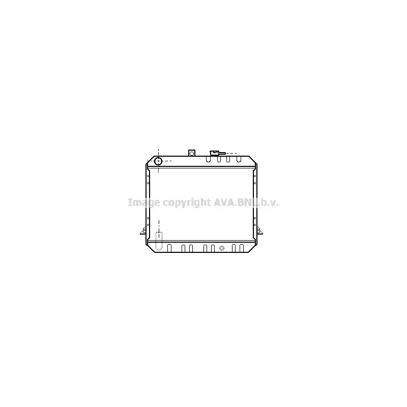 Radiateur, refroidissement du moteur AVA QUALITY COOLING TO2114