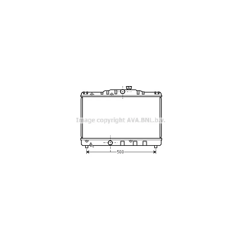 Radiateur, refroidissement du moteur AVA QUALITY COOLING TO2115