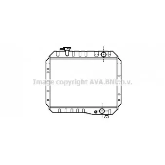 Radiateur, refroidissement du moteur AVA QUALITY COOLING TO2119