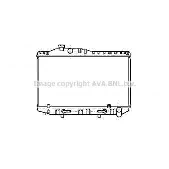Radiateur, refroidissement du moteur AVA QUALITY COOLING TO2121