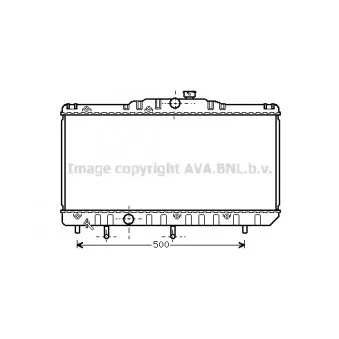 Radiateur, refroidissement du moteur AVA QUALITY COOLING