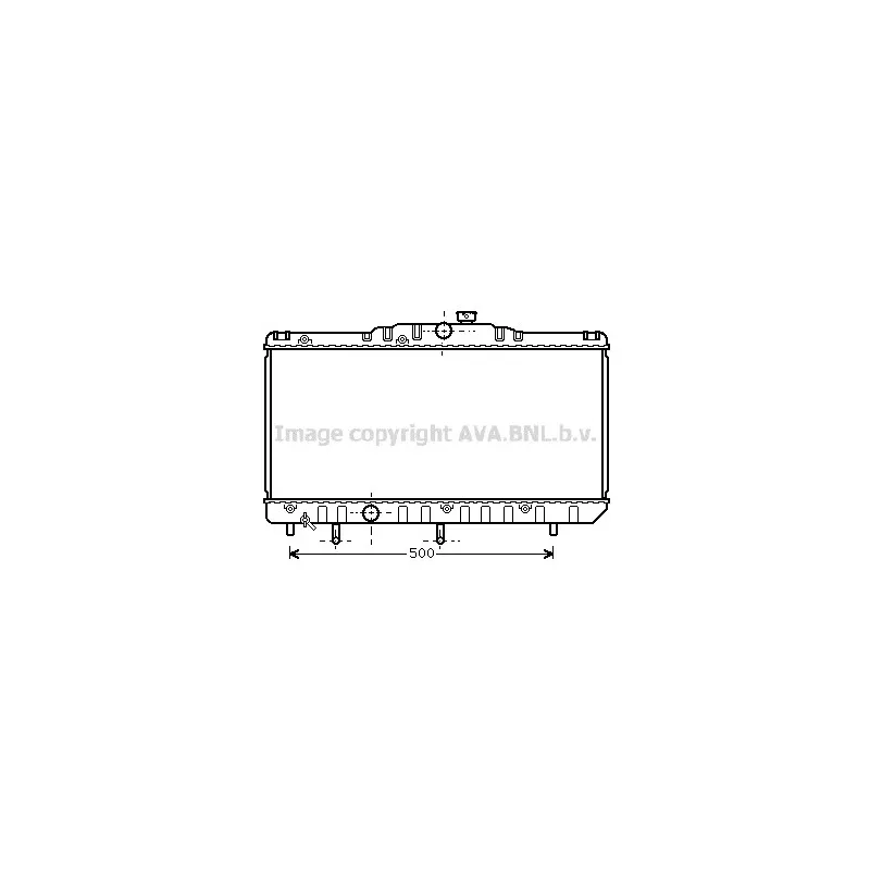 Radiateur, refroidissement du moteur AVA QUALITY COOLING TO2123