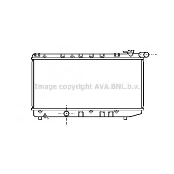 Radiateur, refroidissement du moteur AVA QUALITY COOLING TO2124