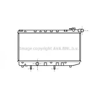 Radiateur, refroidissement du moteur AVA QUALITY COOLING TO2125