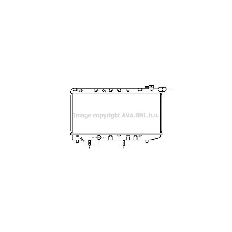 Radiateur, refroidissement du moteur AVA QUALITY COOLING TO2125