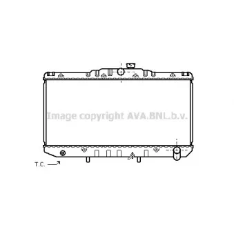 Radiateur, refroidissement du moteur AVA QUALITY COOLING TO2126