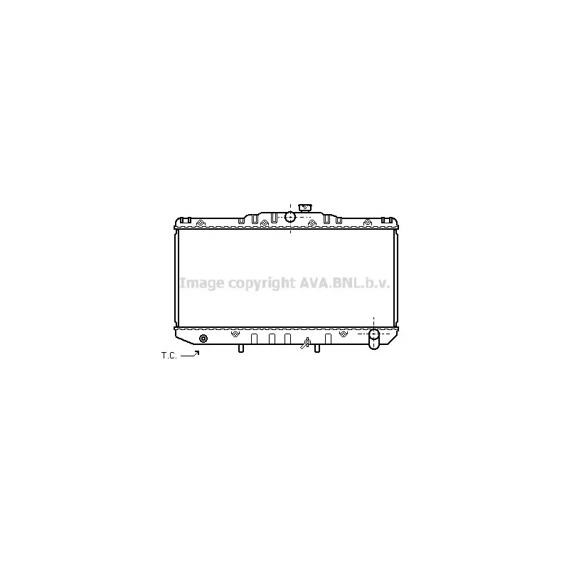 Radiateur, refroidissement du moteur AVA QUALITY COOLING TO2126