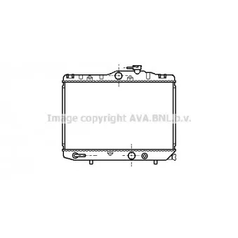 Radiateur, refroidissement du moteur AVA QUALITY COOLING TO2129