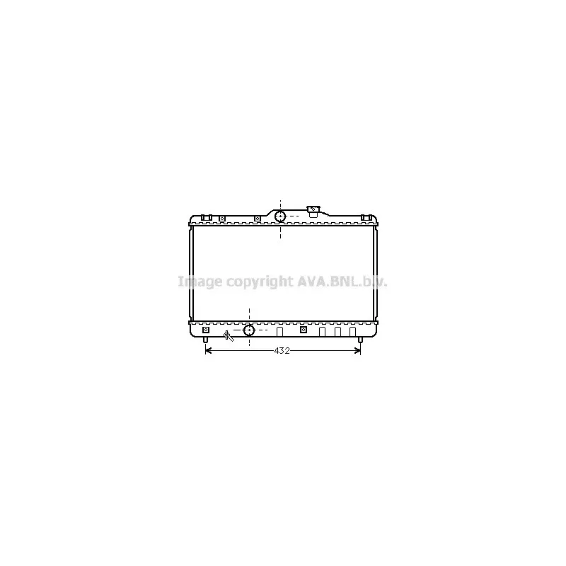Radiateur, refroidissement du moteur AVA QUALITY COOLING TO2140