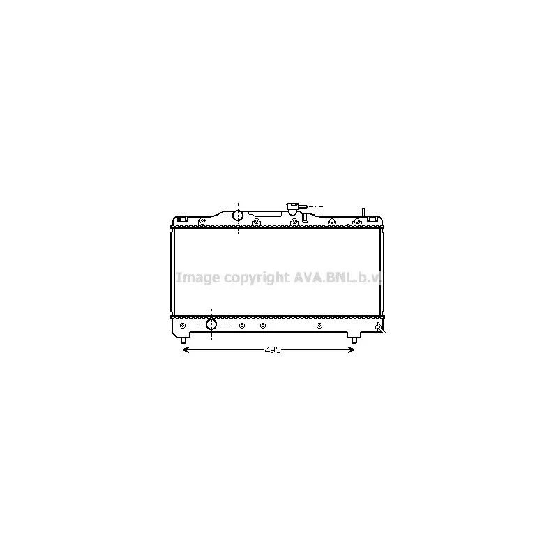 Radiateur, refroidissement du moteur AVA QUALITY COOLING TO2141
