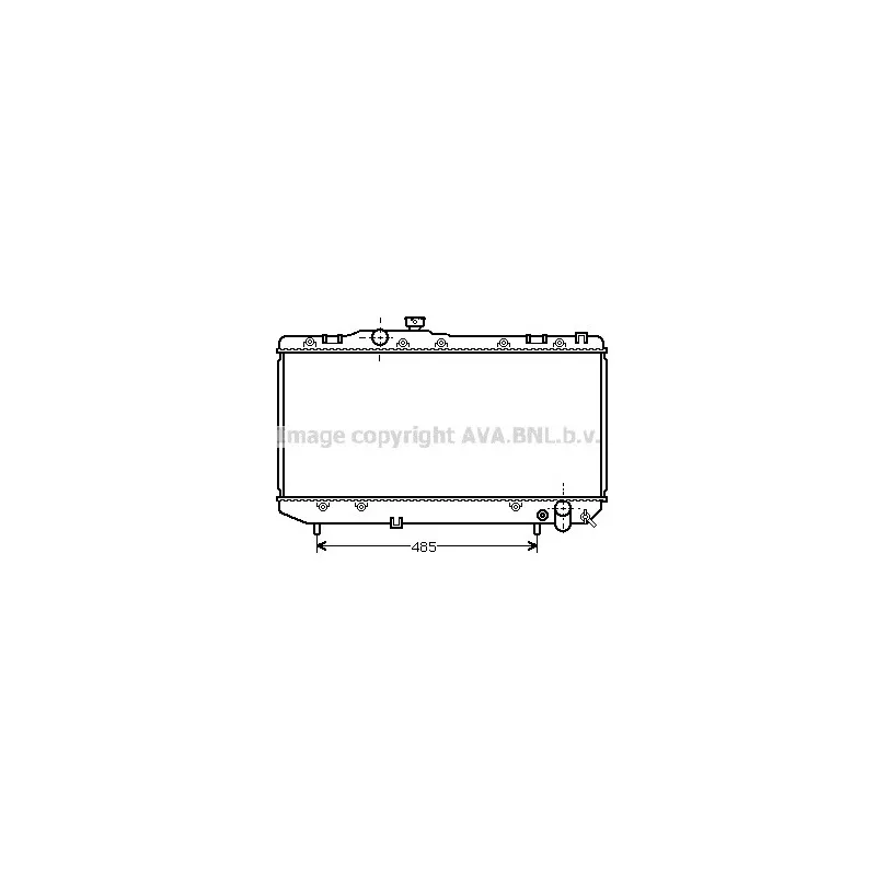 Radiateur, refroidissement du moteur AVA QUALITY COOLING TO2144