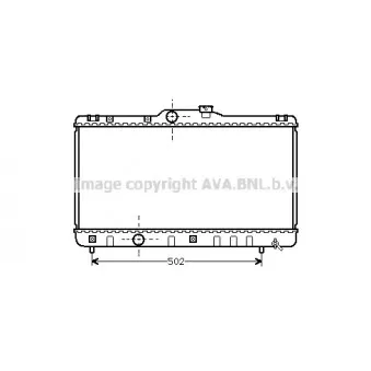 Radiateur, refroidissement du moteur AVA QUALITY COOLING TO2147