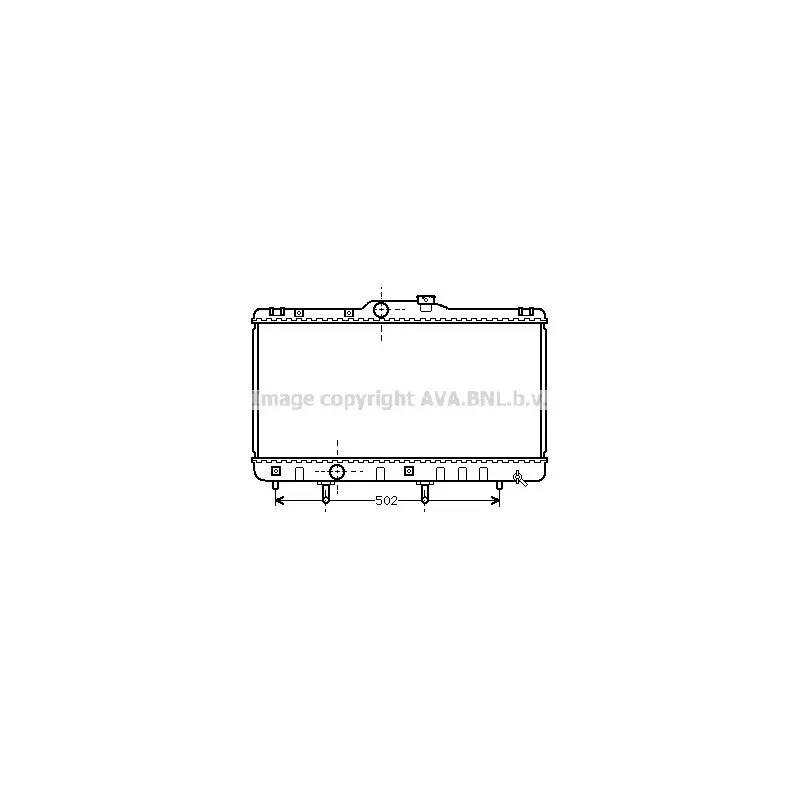 Radiateur, refroidissement du moteur AVA QUALITY COOLING TO2148