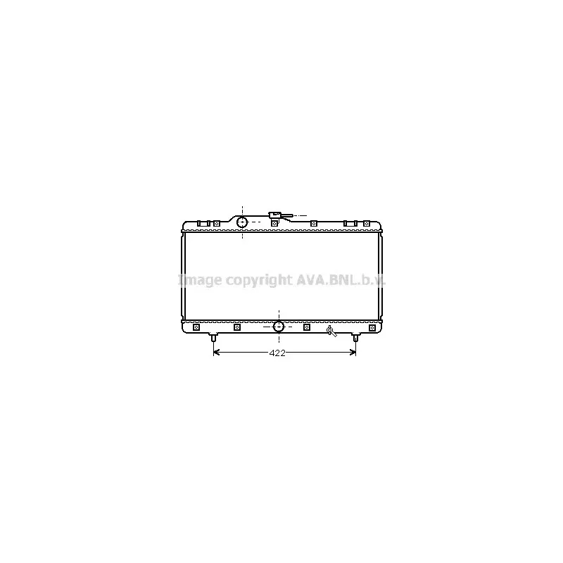 Radiateur, refroidissement du moteur AVA QUALITY COOLING TO2149
