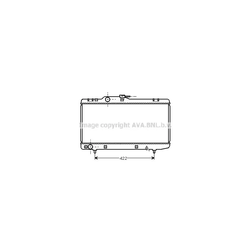 Radiateur, refroidissement du moteur AVA QUALITY COOLING TO2150