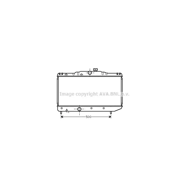 Radiateur, refroidissement du moteur AVA QUALITY COOLING TO2155