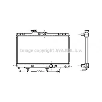 Radiateur, refroidissement du moteur AVA QUALITY COOLING