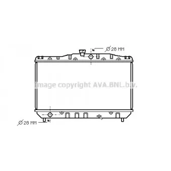 Radiateur, refroidissement du moteur AVA QUALITY COOLING