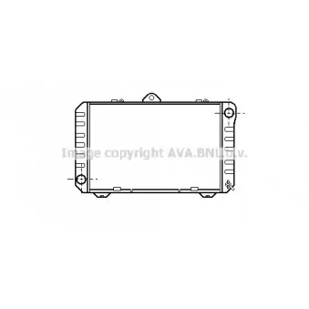 Radiateur, refroidissement du moteur AVA QUALITY COOLING TO2167