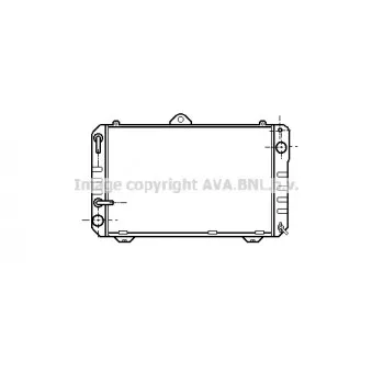 Radiateur, refroidissement du moteur AVA QUALITY COOLING TO2169