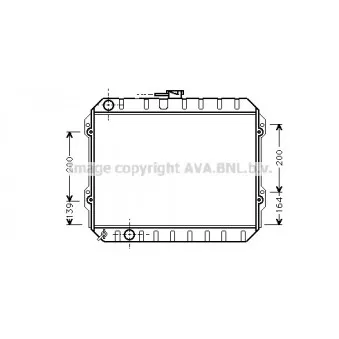 Radiateur, refroidissement du moteur AVA QUALITY COOLING