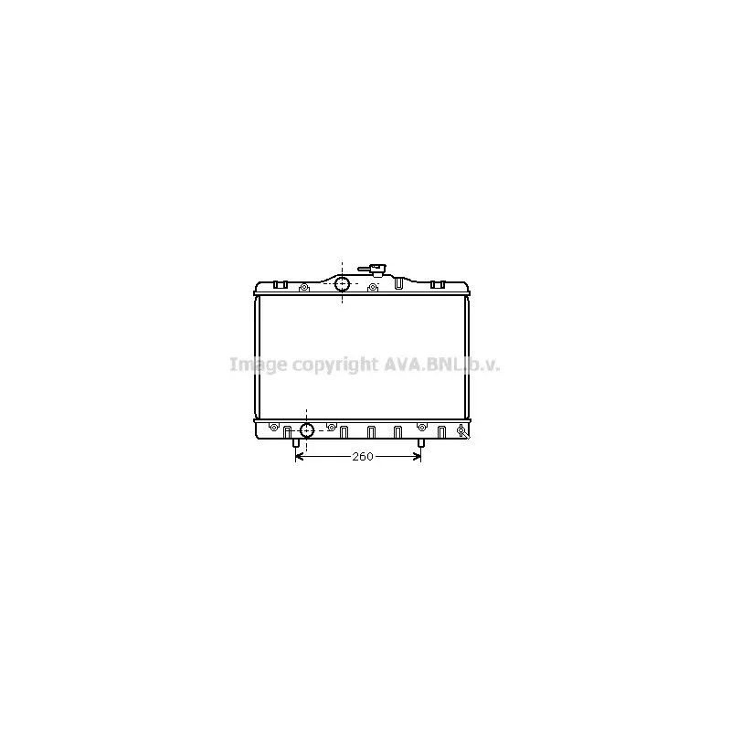 Radiateur, refroidissement du moteur AVA QUALITY COOLING TO2172