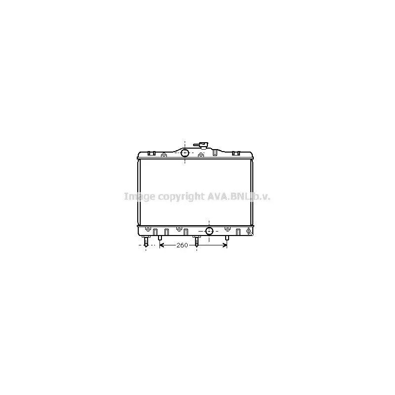 Radiateur, refroidissement du moteur AVA QUALITY COOLING TO2173